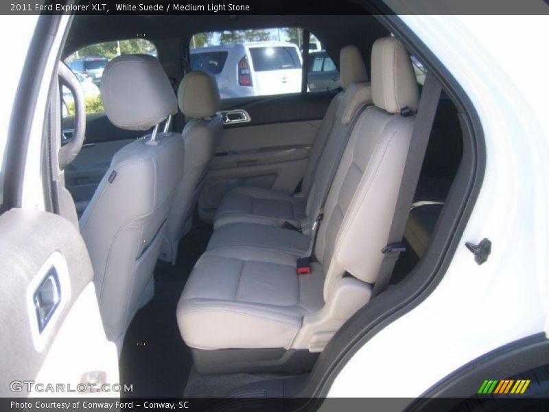 White Suede / Medium Light Stone 2011 Ford Explorer XLT