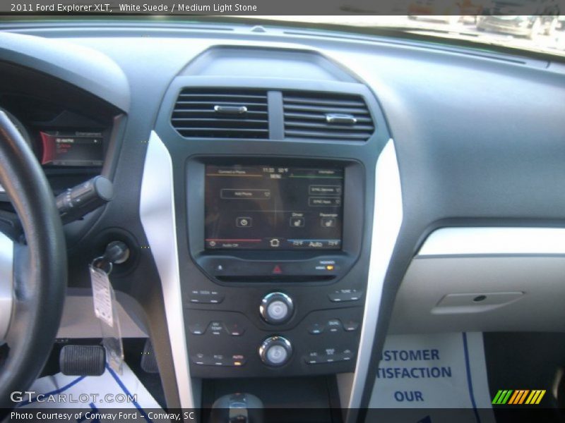White Suede / Medium Light Stone 2011 Ford Explorer XLT