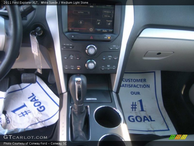 White Suede / Medium Light Stone 2011 Ford Explorer XLT