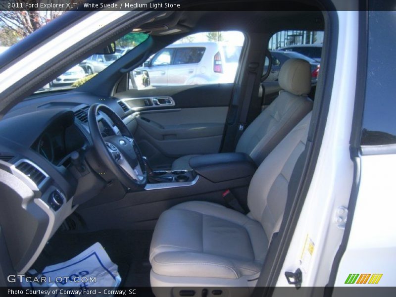 White Suede / Medium Light Stone 2011 Ford Explorer XLT