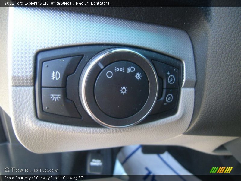 White Suede / Medium Light Stone 2011 Ford Explorer XLT