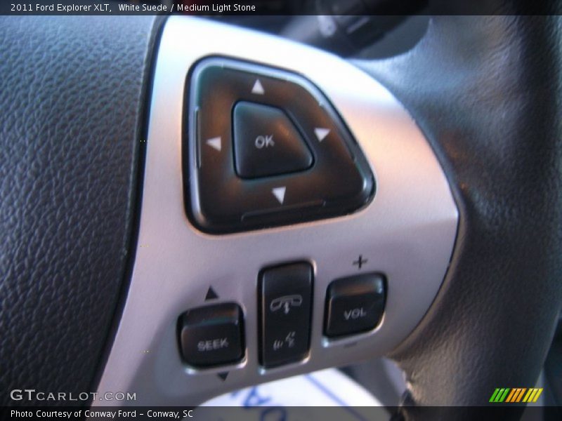 White Suede / Medium Light Stone 2011 Ford Explorer XLT