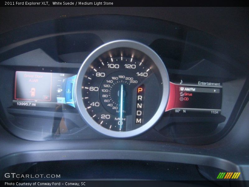 White Suede / Medium Light Stone 2011 Ford Explorer XLT