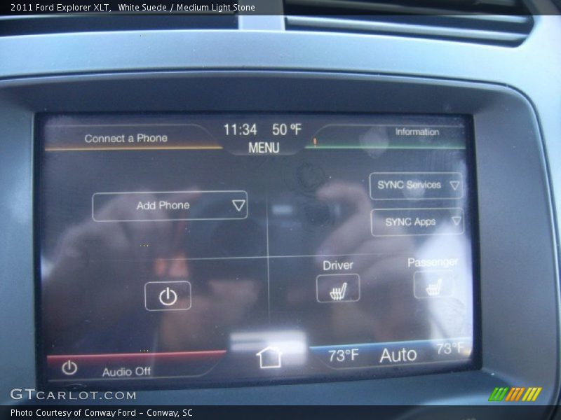 White Suede / Medium Light Stone 2011 Ford Explorer XLT