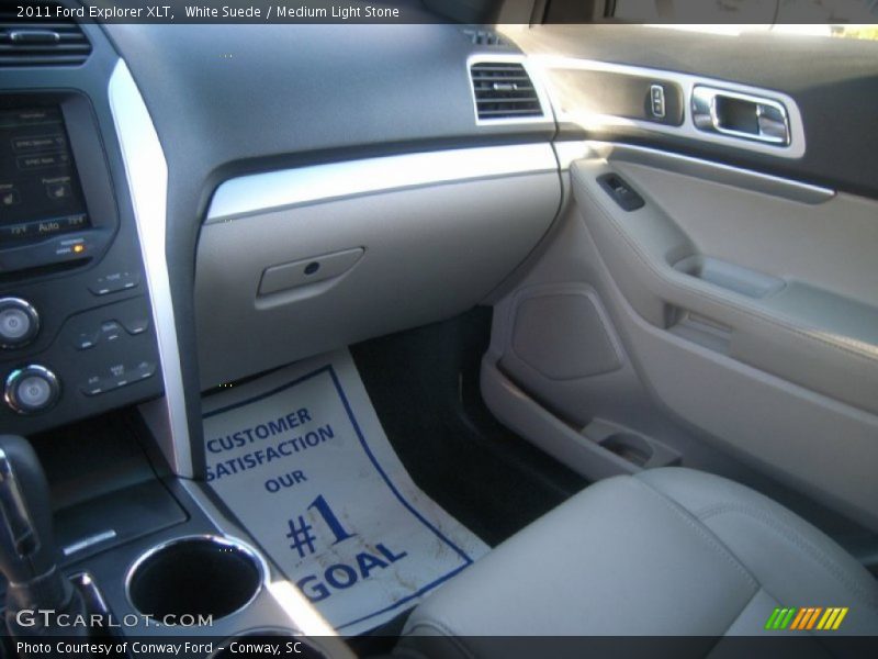 White Suede / Medium Light Stone 2011 Ford Explorer XLT