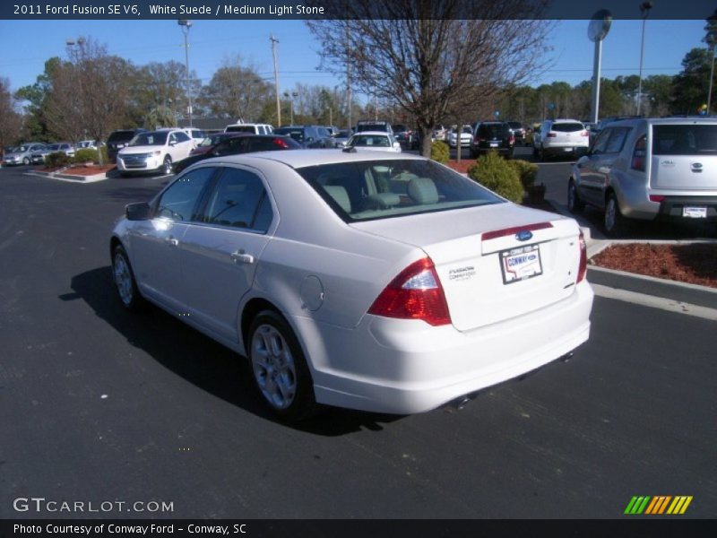 White Suede / Medium Light Stone 2011 Ford Fusion SE V6