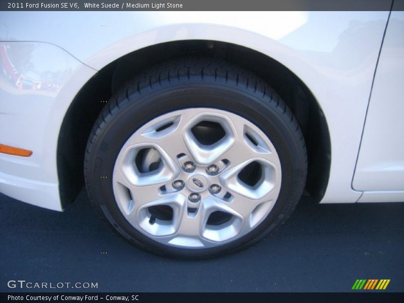 White Suede / Medium Light Stone 2011 Ford Fusion SE V6