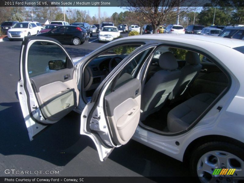 White Suede / Medium Light Stone 2011 Ford Fusion SE V6