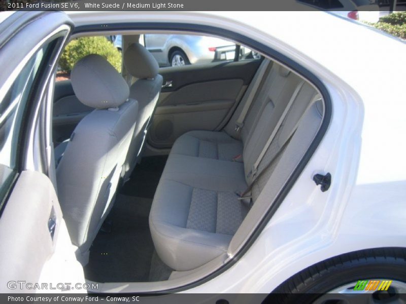 White Suede / Medium Light Stone 2011 Ford Fusion SE V6