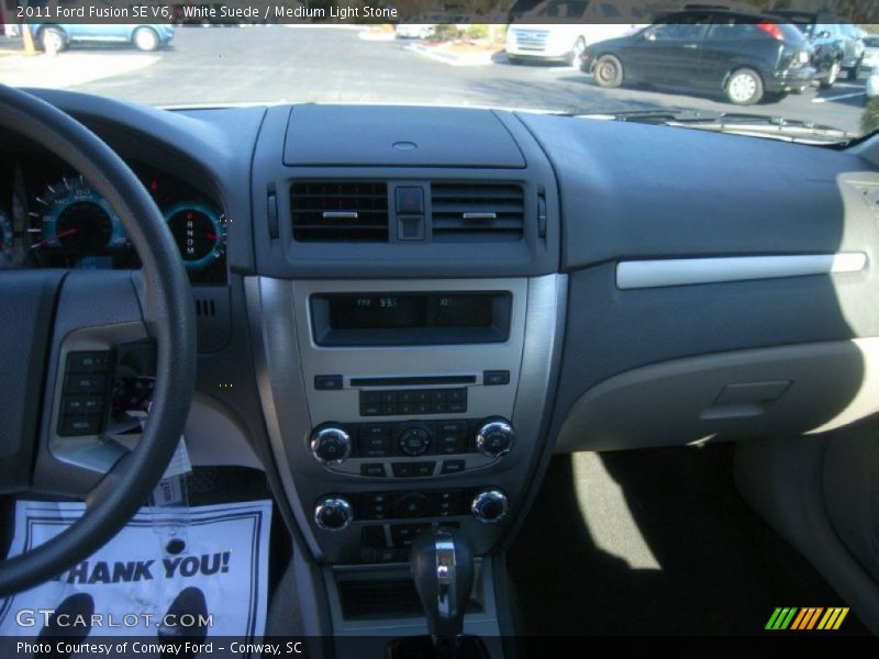 White Suede / Medium Light Stone 2011 Ford Fusion SE V6