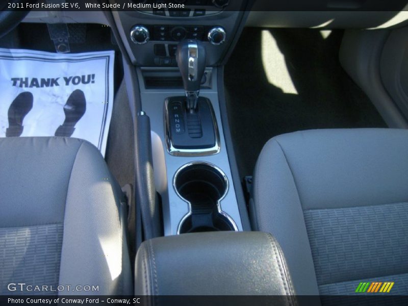 White Suede / Medium Light Stone 2011 Ford Fusion SE V6