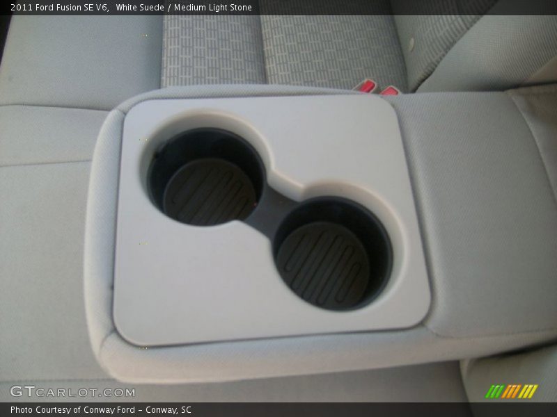 White Suede / Medium Light Stone 2011 Ford Fusion SE V6