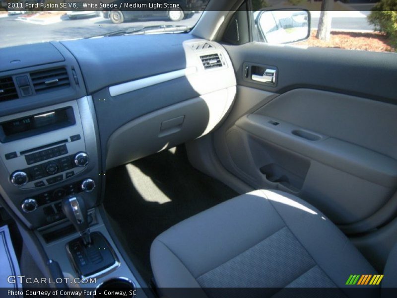 White Suede / Medium Light Stone 2011 Ford Fusion SE V6