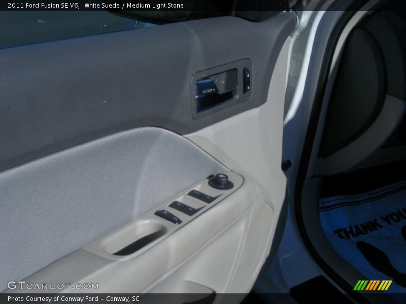 White Suede / Medium Light Stone 2011 Ford Fusion SE V6