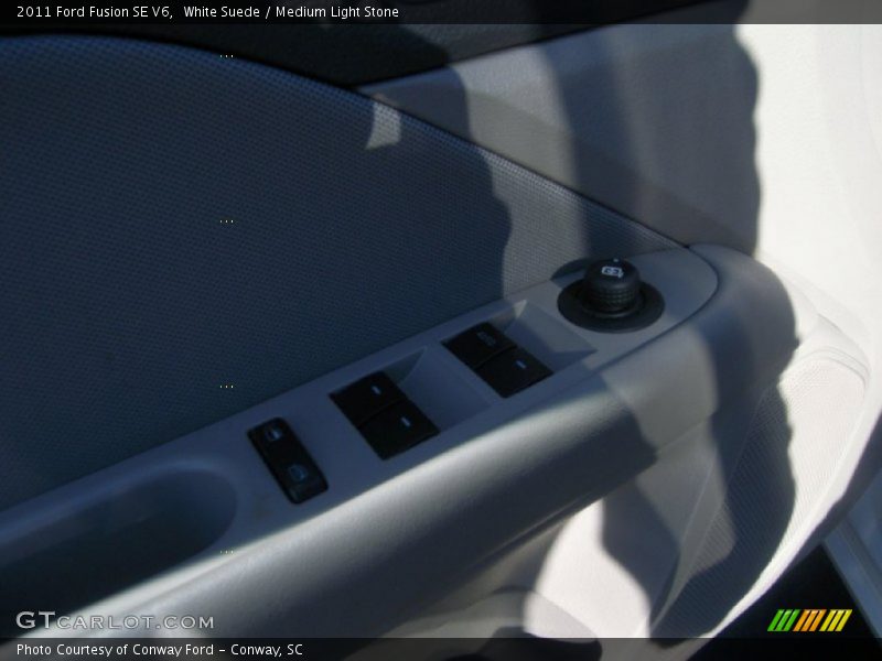 White Suede / Medium Light Stone 2011 Ford Fusion SE V6