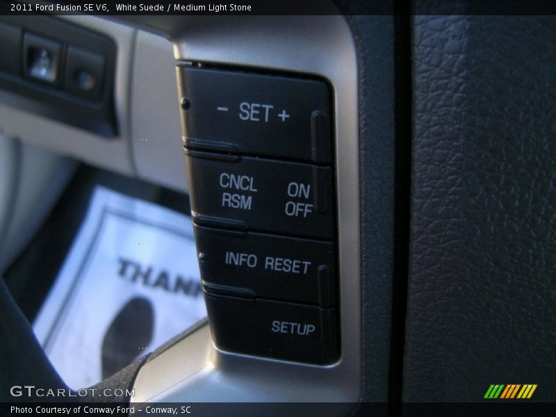 White Suede / Medium Light Stone 2011 Ford Fusion SE V6