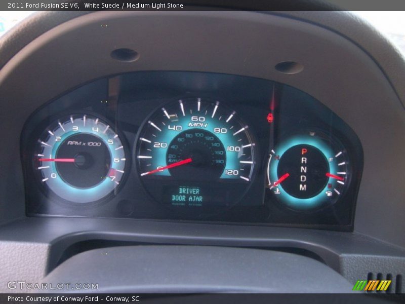White Suede / Medium Light Stone 2011 Ford Fusion SE V6
