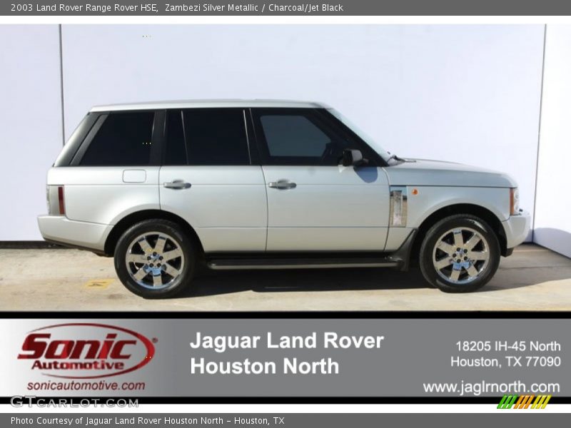 Zambezi Silver Metallic / Charcoal/Jet Black 2003 Land Rover Range Rover HSE