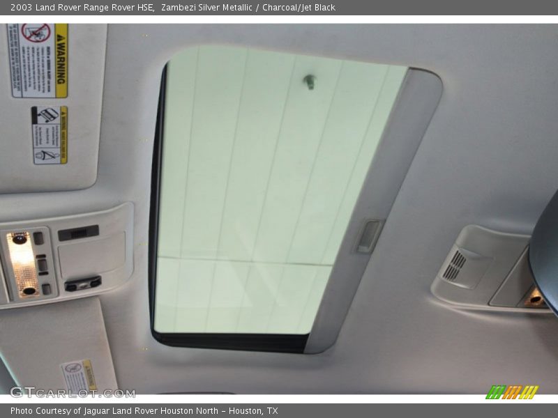 Zambezi Silver Metallic / Charcoal/Jet Black 2003 Land Rover Range Rover HSE