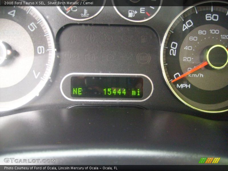 Silver Birch Metallic / Camel 2008 Ford Taurus X SEL