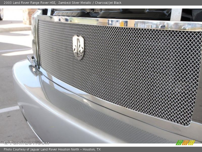 Zambezi Silver Metallic / Charcoal/Jet Black 2003 Land Rover Range Rover HSE