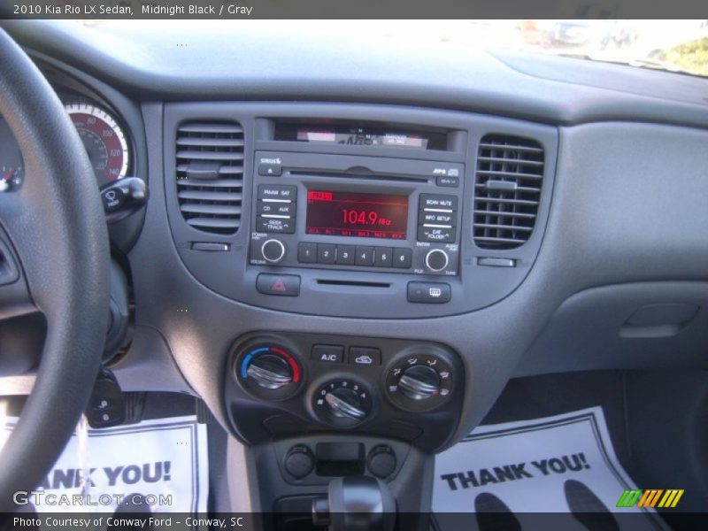 Midnight Black / Gray 2010 Kia Rio LX Sedan