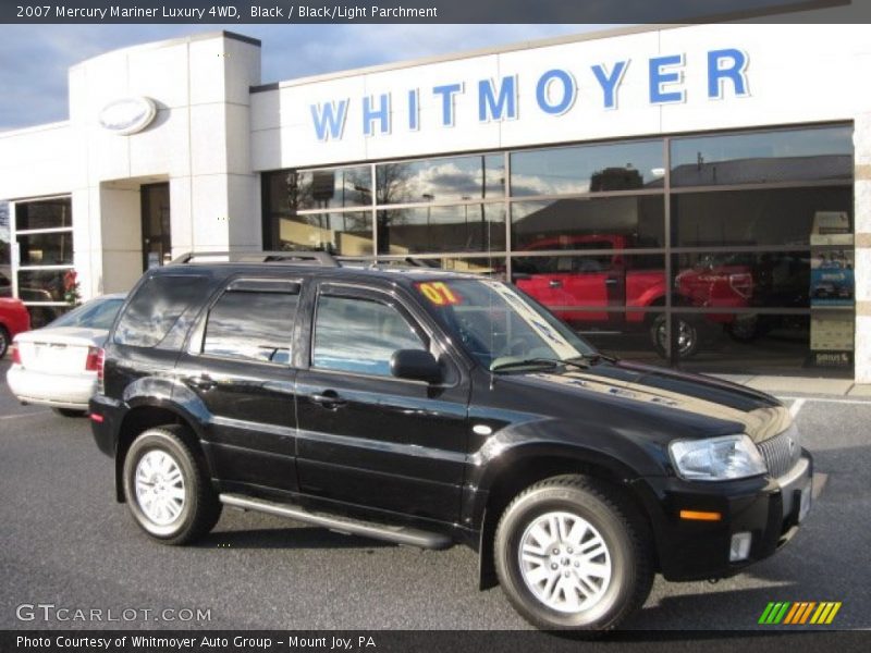 Black / Black/Light Parchment 2007 Mercury Mariner Luxury 4WD