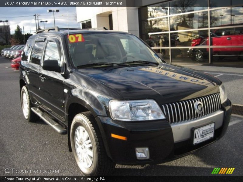 Black / Black/Light Parchment 2007 Mercury Mariner Luxury 4WD