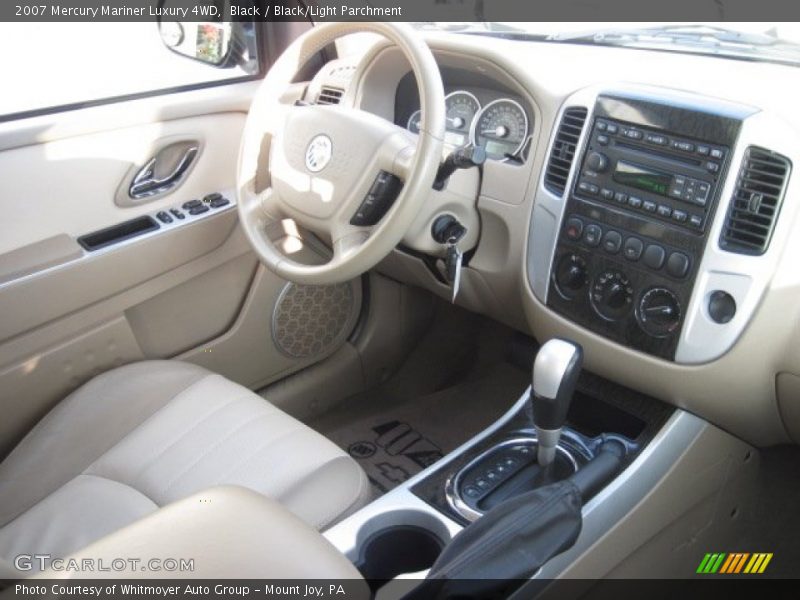 Black / Black/Light Parchment 2007 Mercury Mariner Luxury 4WD