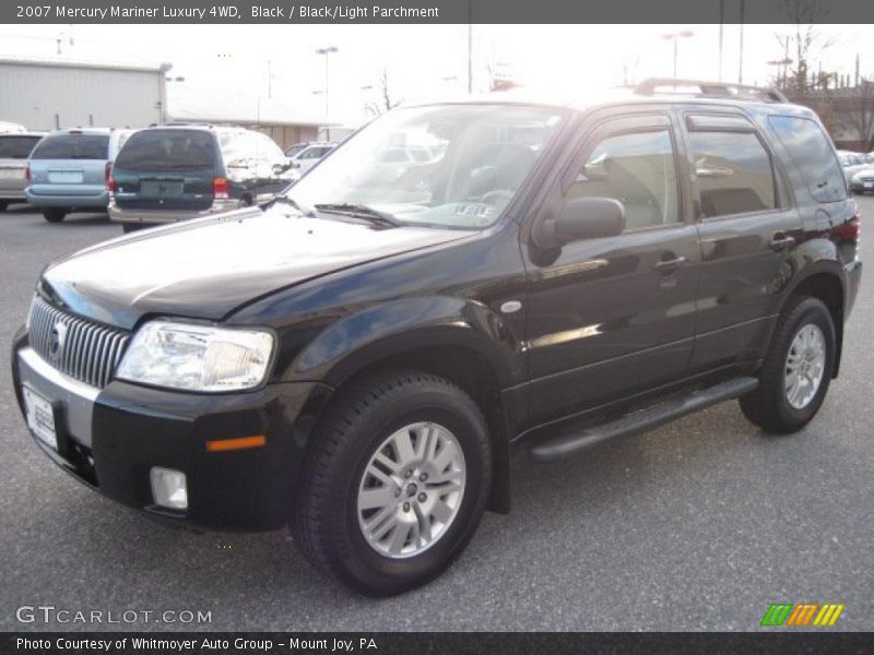 Black / Black/Light Parchment 2007 Mercury Mariner Luxury 4WD