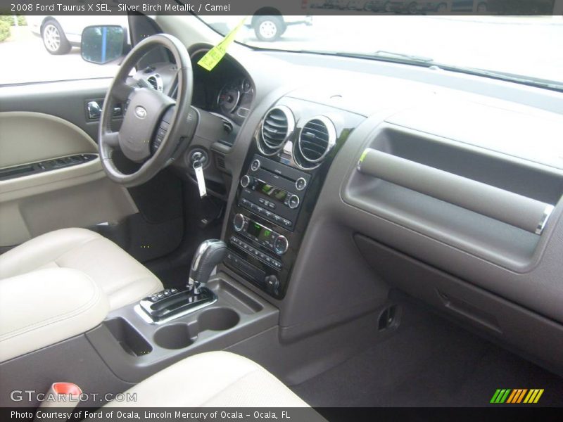 Silver Birch Metallic / Camel 2008 Ford Taurus X SEL