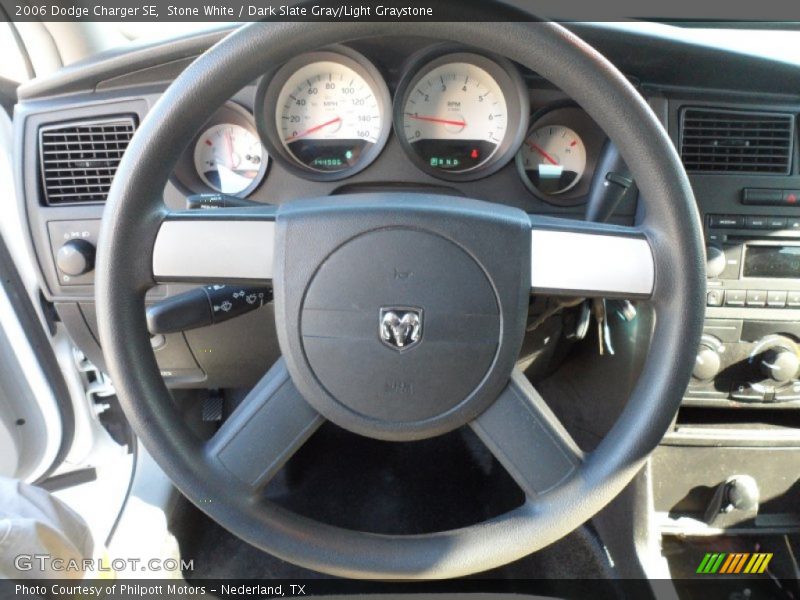 Stone White / Dark Slate Gray/Light Graystone 2006 Dodge Charger SE
