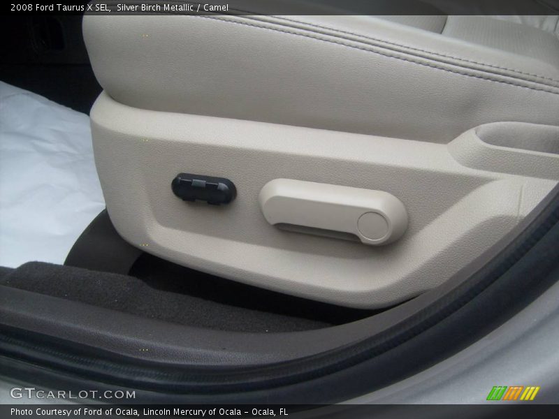 Silver Birch Metallic / Camel 2008 Ford Taurus X SEL