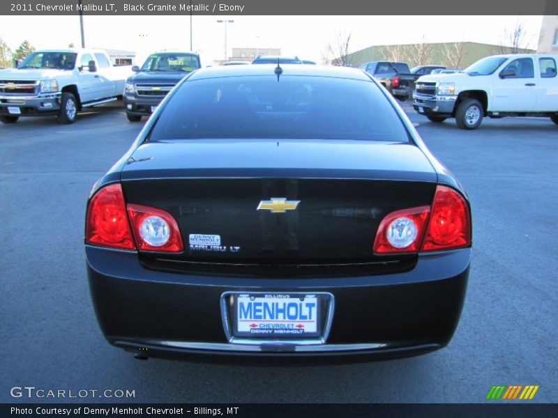 Black Granite Metallic / Ebony 2011 Chevrolet Malibu LT