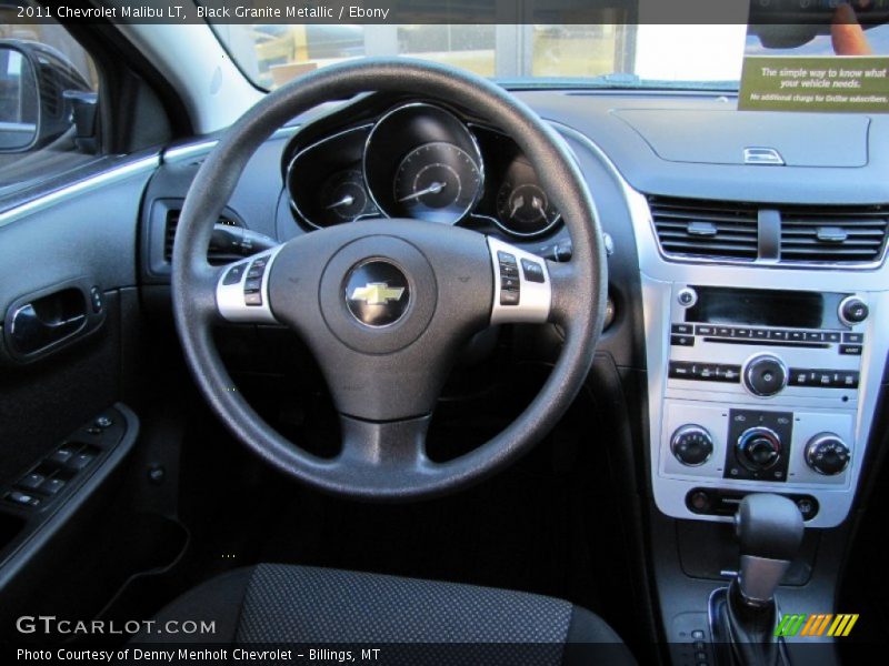 Black Granite Metallic / Ebony 2011 Chevrolet Malibu LT