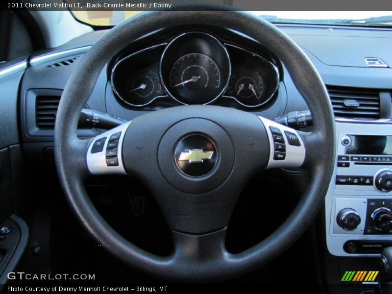 Black Granite Metallic / Ebony 2011 Chevrolet Malibu LT
