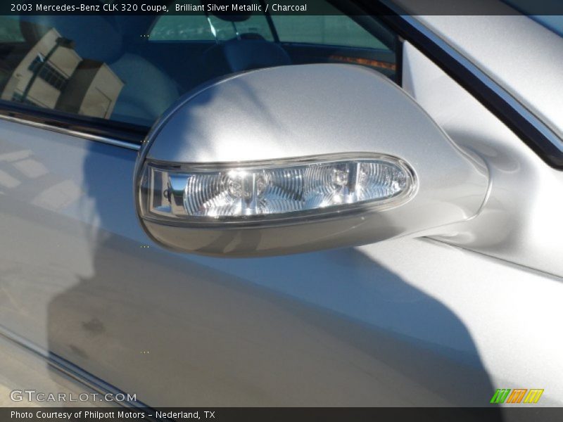Brilliant Silver Metallic / Charcoal 2003 Mercedes-Benz CLK 320 Coupe