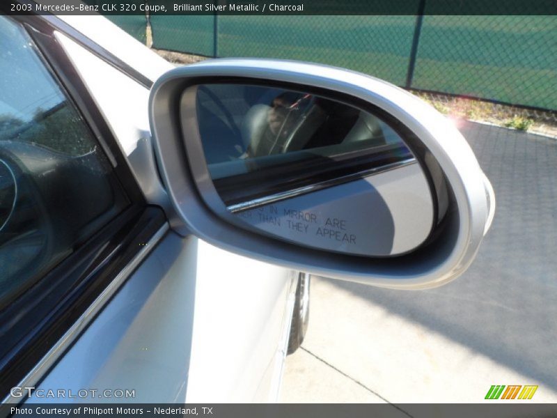 Brilliant Silver Metallic / Charcoal 2003 Mercedes-Benz CLK 320 Coupe