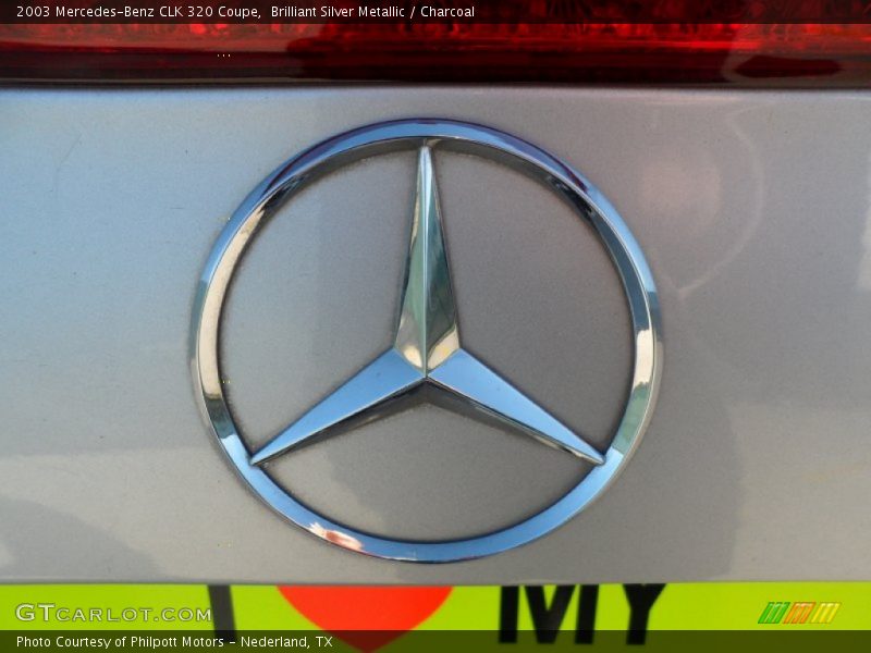 Brilliant Silver Metallic / Charcoal 2003 Mercedes-Benz CLK 320 Coupe