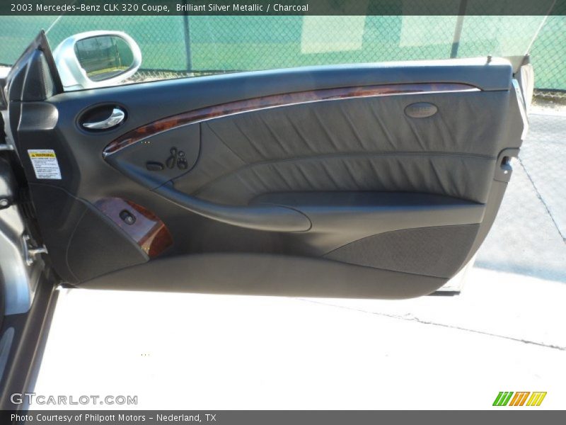 Brilliant Silver Metallic / Charcoal 2003 Mercedes-Benz CLK 320 Coupe