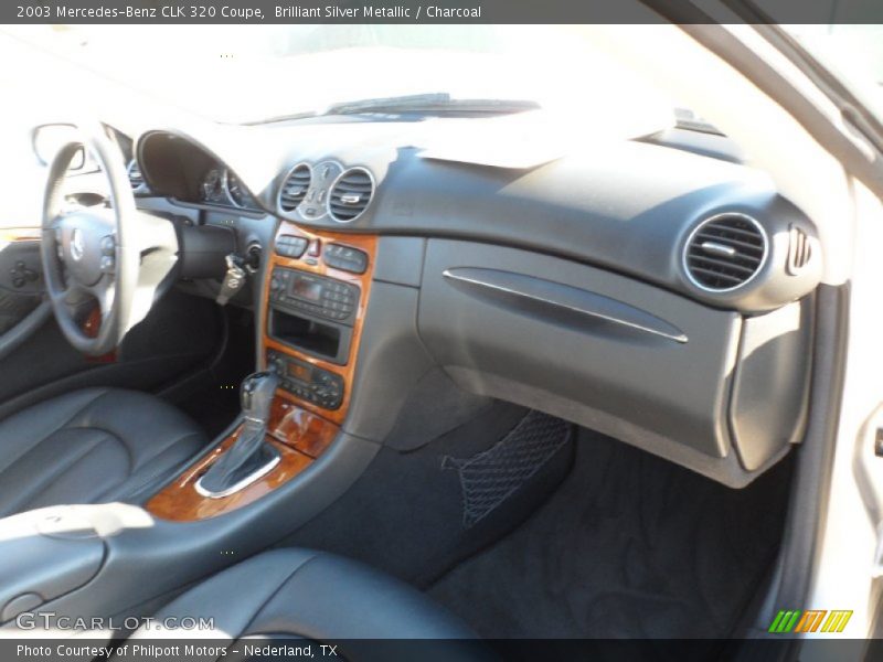 Brilliant Silver Metallic / Charcoal 2003 Mercedes-Benz CLK 320 Coupe
