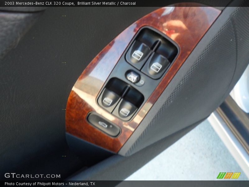 Brilliant Silver Metallic / Charcoal 2003 Mercedes-Benz CLK 320 Coupe