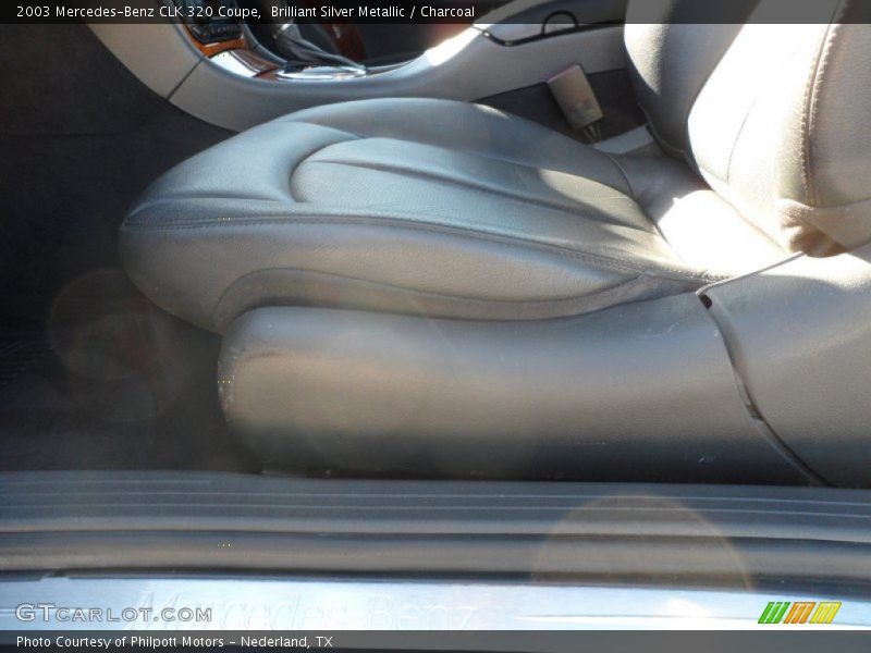 Brilliant Silver Metallic / Charcoal 2003 Mercedes-Benz CLK 320 Coupe