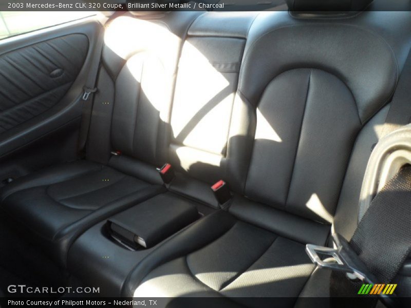 Brilliant Silver Metallic / Charcoal 2003 Mercedes-Benz CLK 320 Coupe