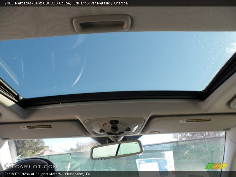 Brilliant Silver Metallic / Charcoal 2003 Mercedes-Benz CLK 320 Coupe