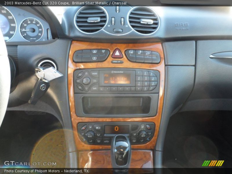 Brilliant Silver Metallic / Charcoal 2003 Mercedes-Benz CLK 320 Coupe