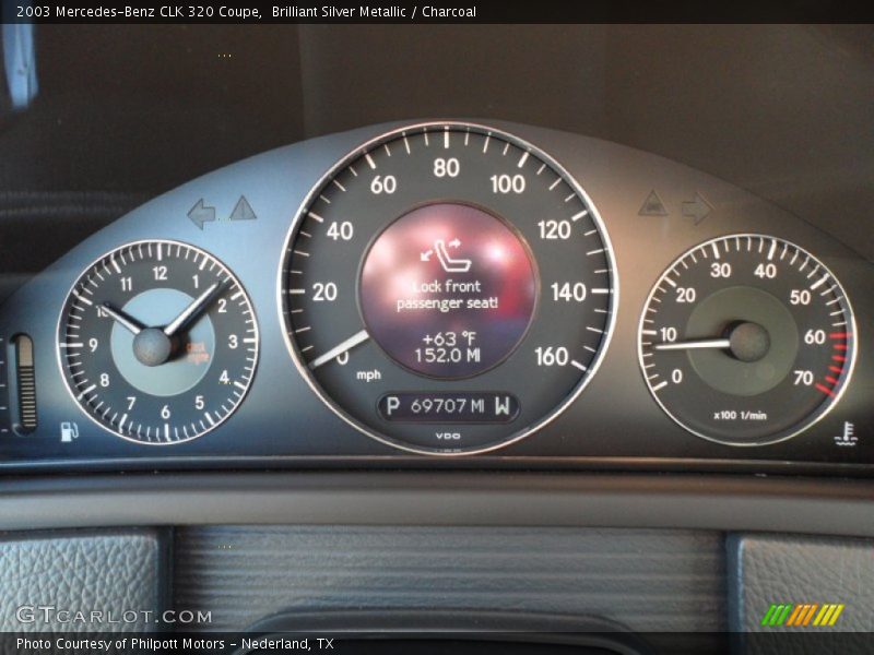  2003 CLK 320 Coupe 320 Coupe Gauges