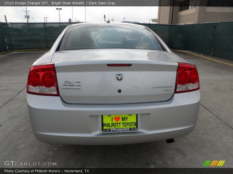 Bright Silver Metallic / Dark Slate Gray 2010 Dodge Charger SXT