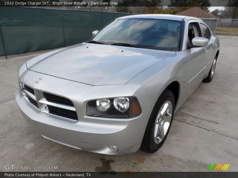 Bright Silver Metallic / Dark Slate Gray 2010 Dodge Charger SXT