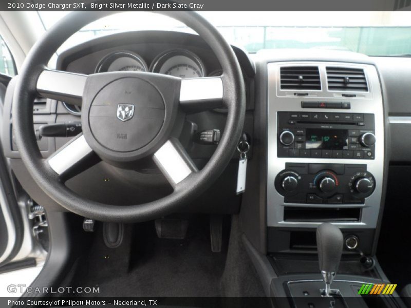 Bright Silver Metallic / Dark Slate Gray 2010 Dodge Charger SXT